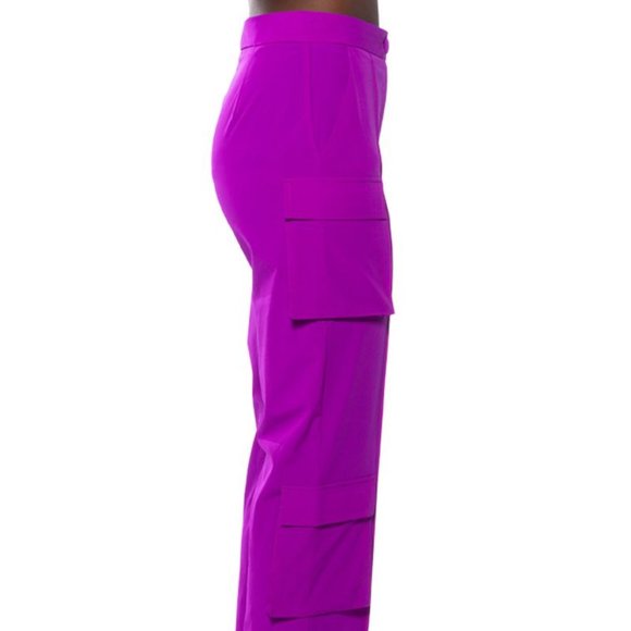 Elaine Violet: High Waist Cargo Slacks Large - Picture 5 of 7